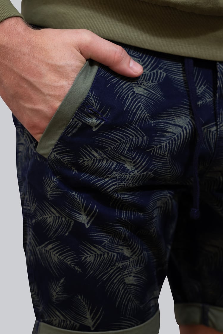 Mens  Printed Cotton Shorts