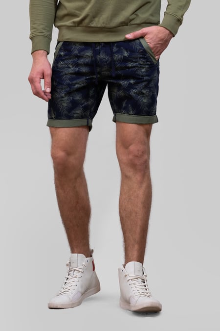 Mens  Printed Cotton Shorts