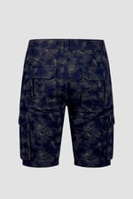 Mens Pure Cotton Palm Print Cargo Shorts