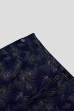 Mens Pure Cotton Palm Print Cargo Shorts