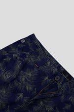 Mens Pure Cotton Palm Print Cargo Shorts