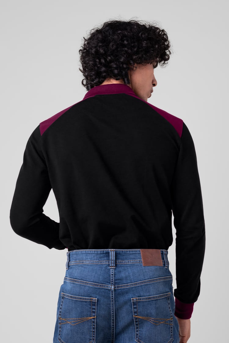 Mens Cut & Sew Pique Polo