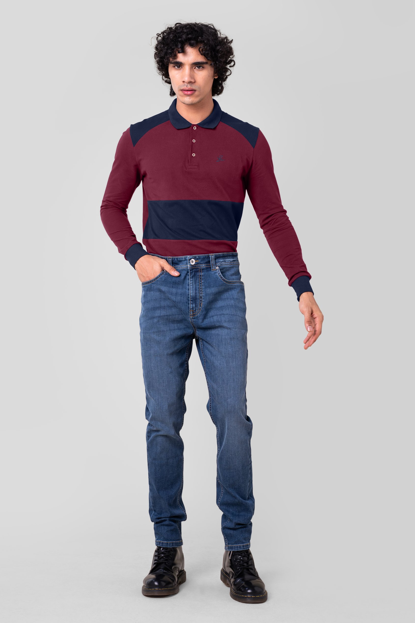 Mens Cut & Sew Pique Polo