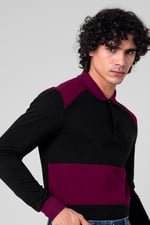 Mens Cut & Sew Pique Polo