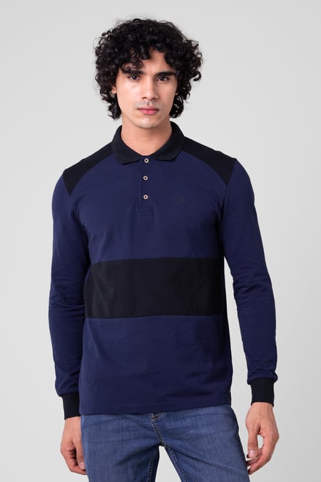 Mens Red Cut & Sew Pique Polo