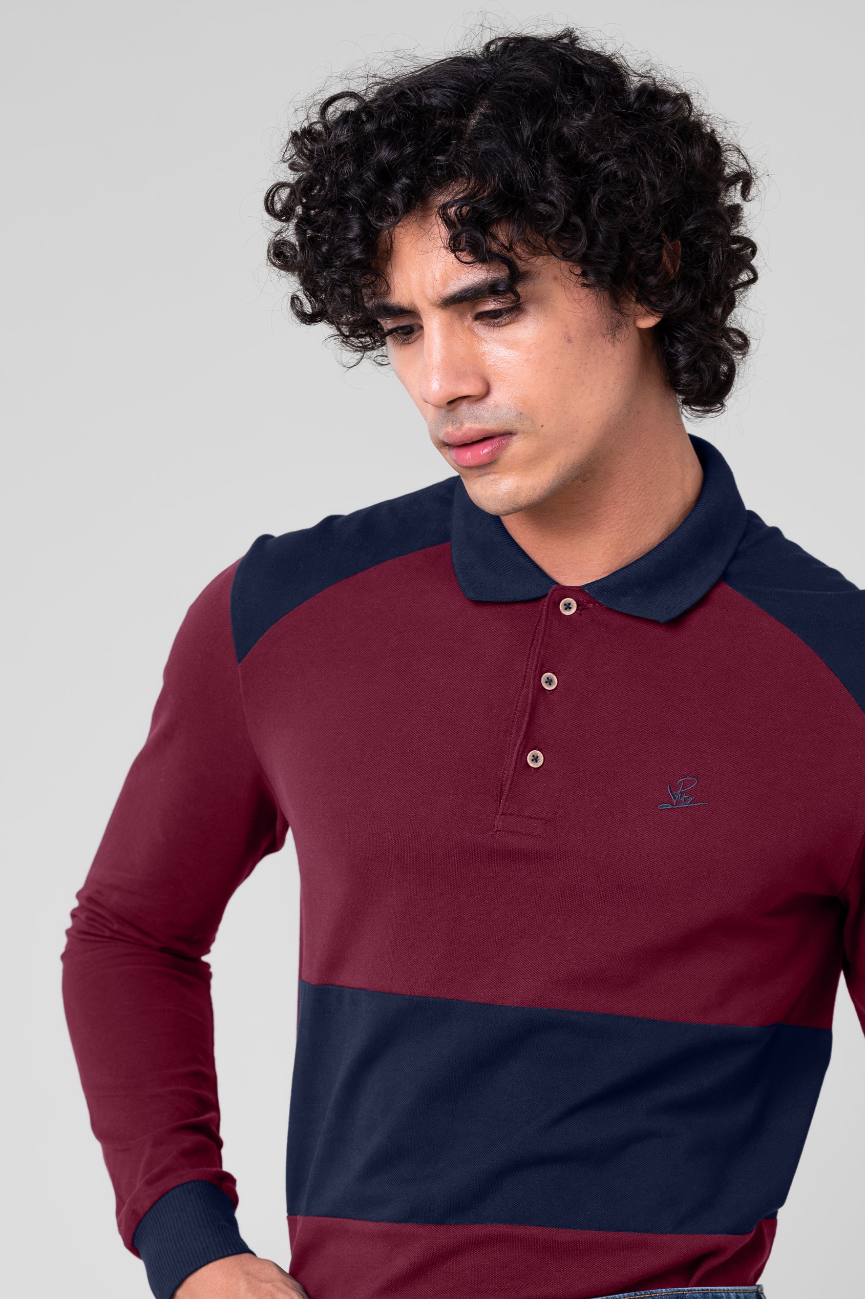 Mens Cut & Sew Pique Polo