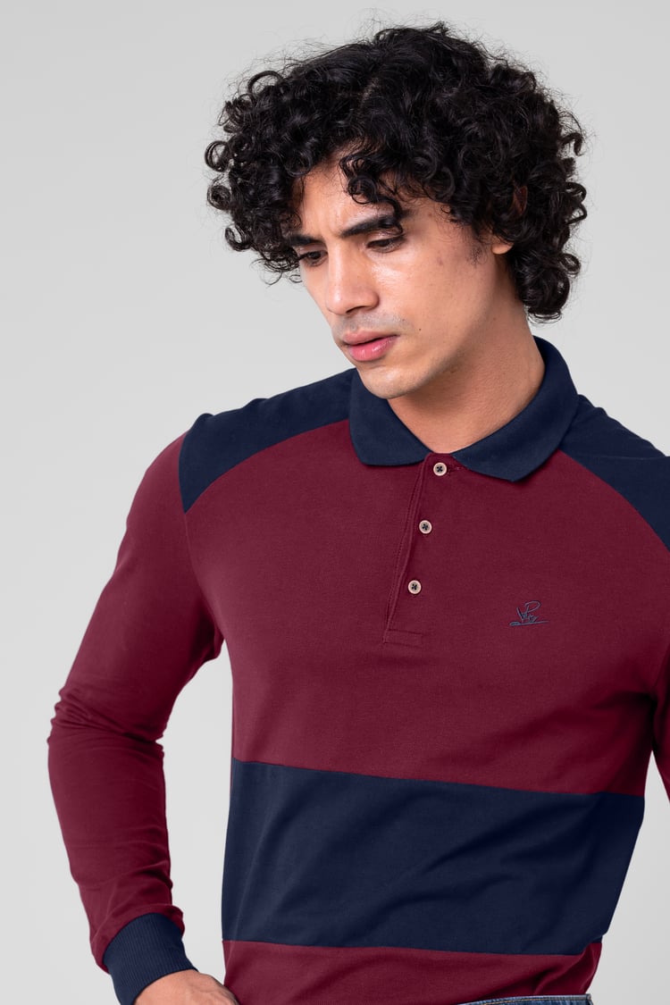 Mens Cut & Sew Pique Polo