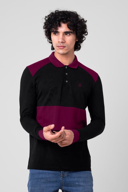 Mens Cut & Sew Pique Polo