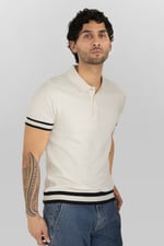 Men's Premium Polo Shirt With Stripe Rib