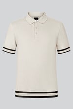 Men's Premium Polo Shirt With Stripe Rib