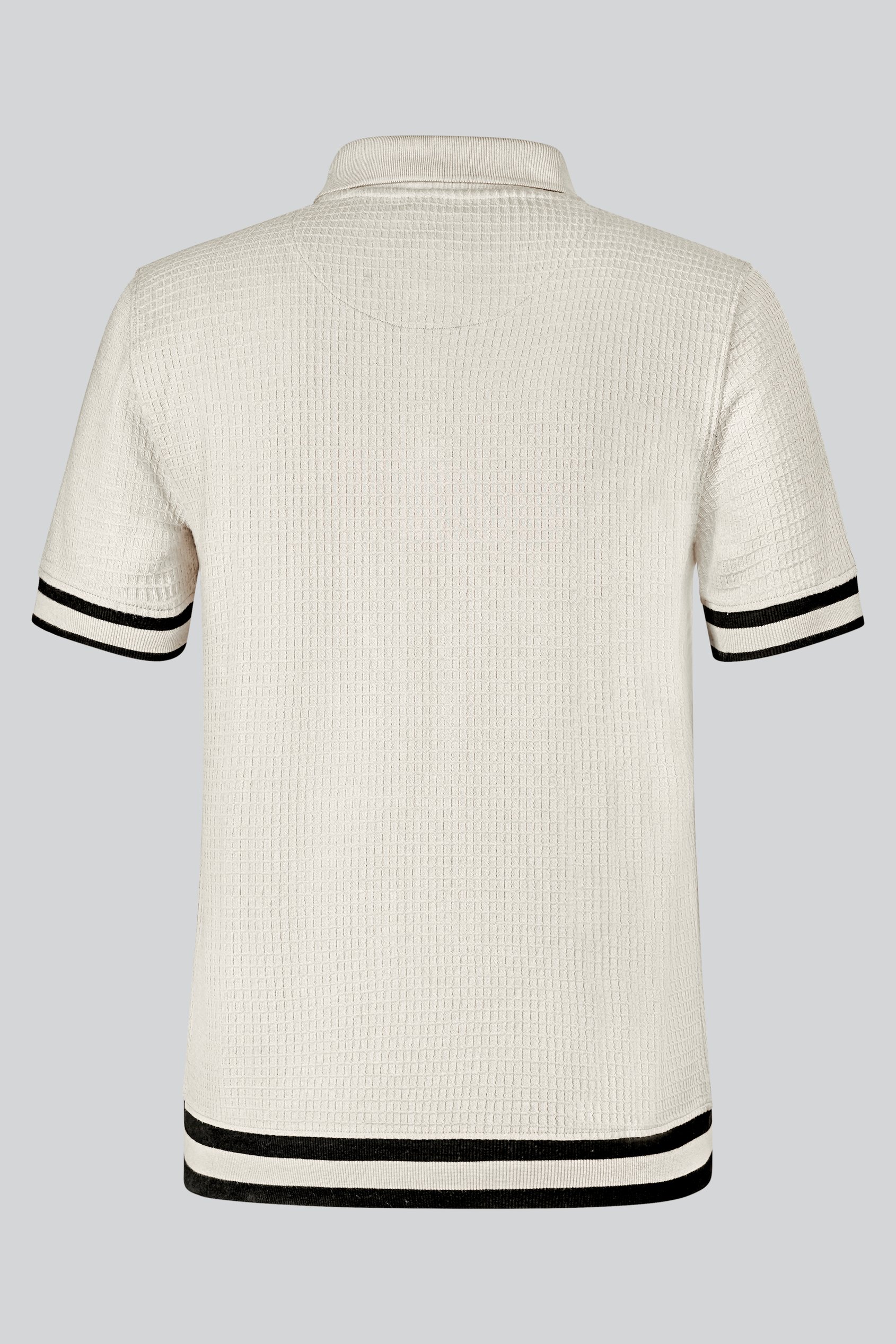 Men's Premium Polo Shirt With Stripe Rib