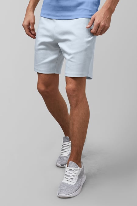 Mens Khaki Jersey Shorts With Zip Pocket