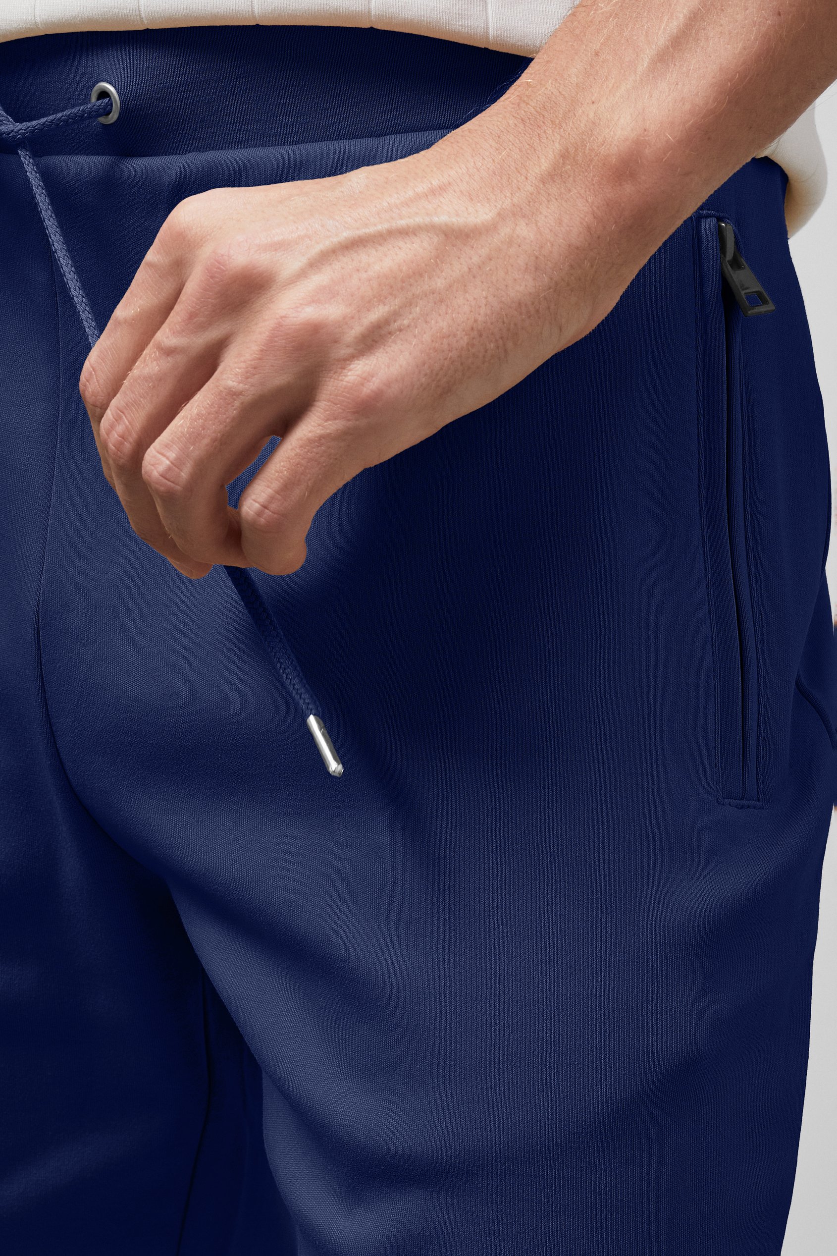 Mens Jersey Shorts With Zip Pocket