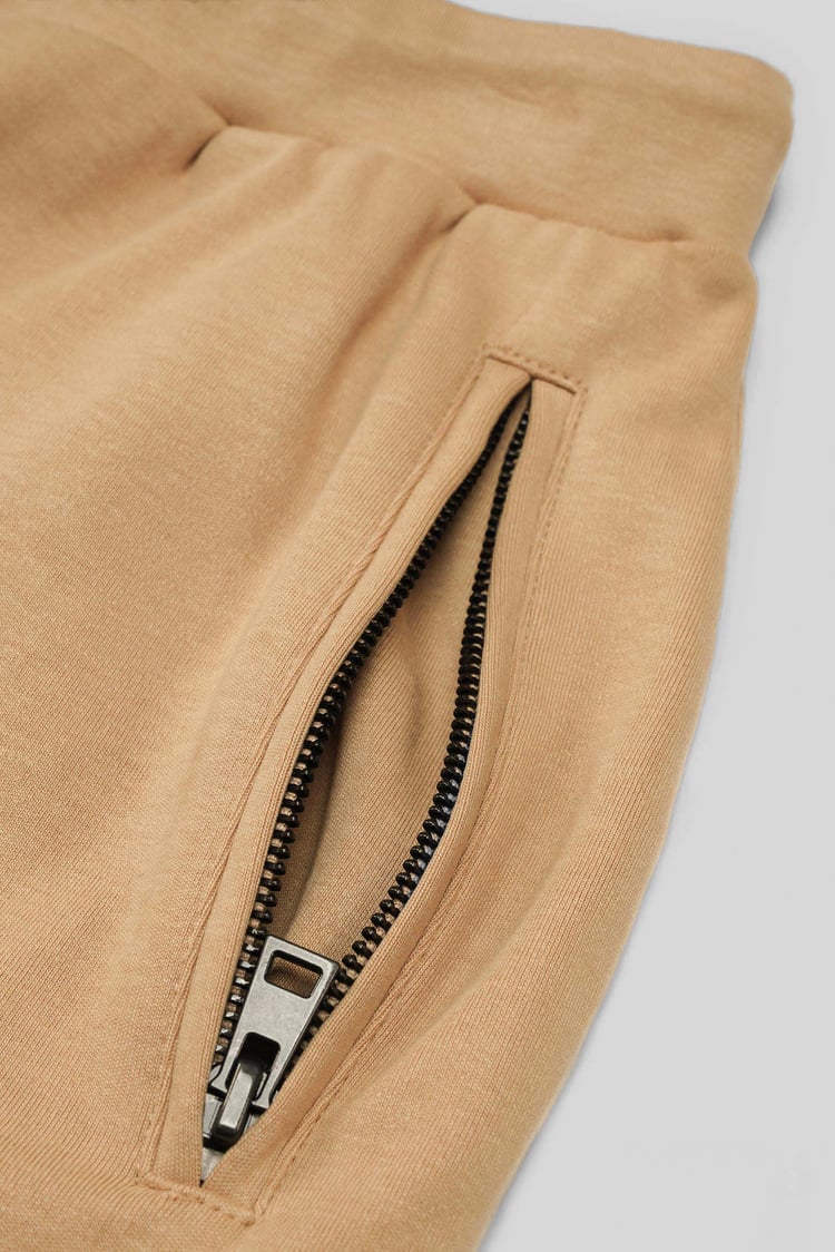 Mens Jersey Shorts With Zip Pocket