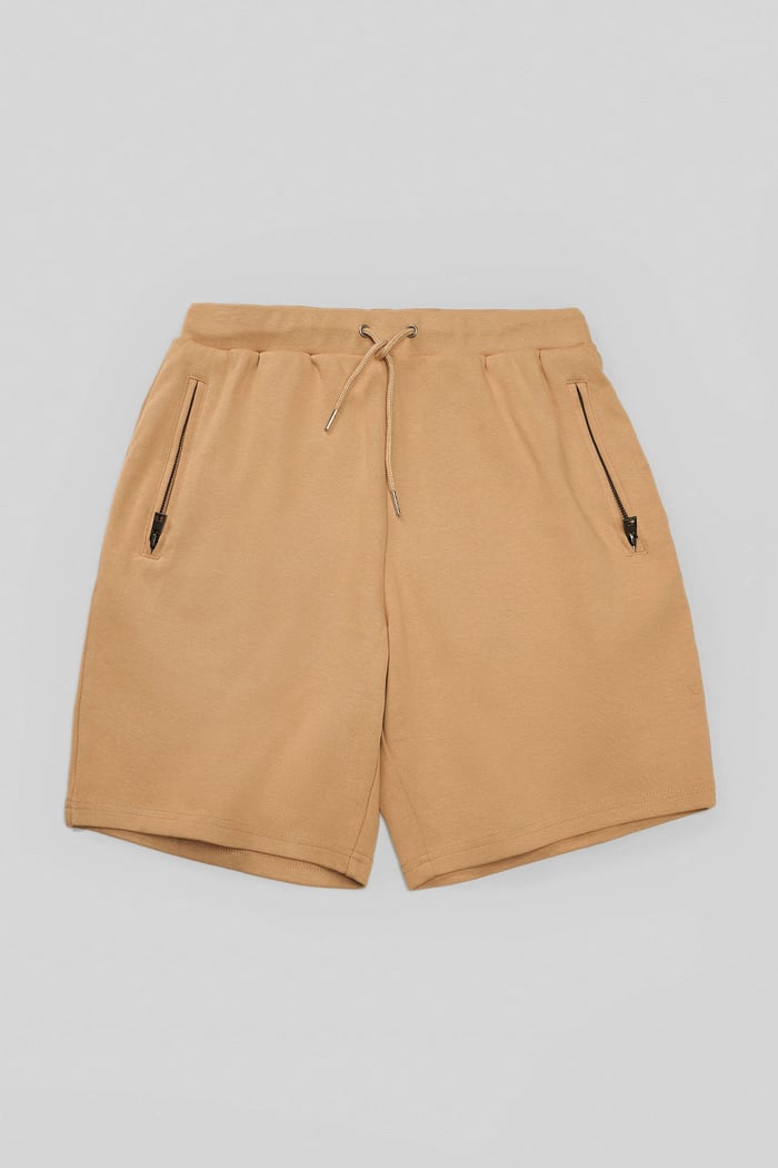 Mens Jersey Shorts With Zip Pocket