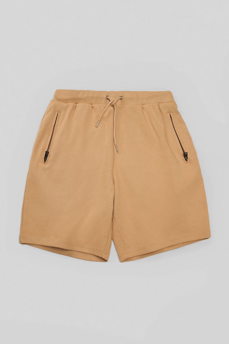 Mens Jersey Shorts With Zip Pocket