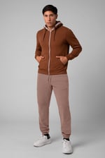 Mens Cut & Sew Zip Jogger