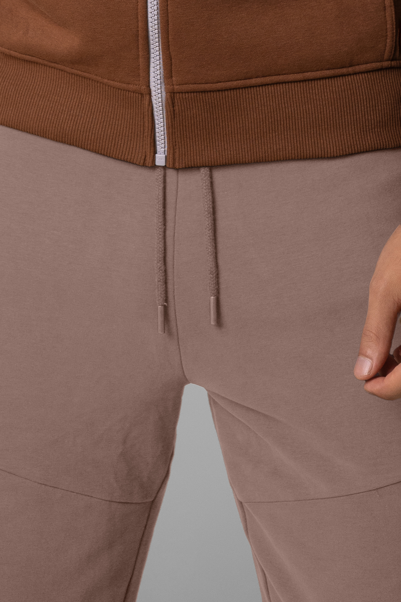 Mens Cut & Sew Zip Jogger