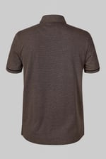 Band Collar Interlock Polo Shirt