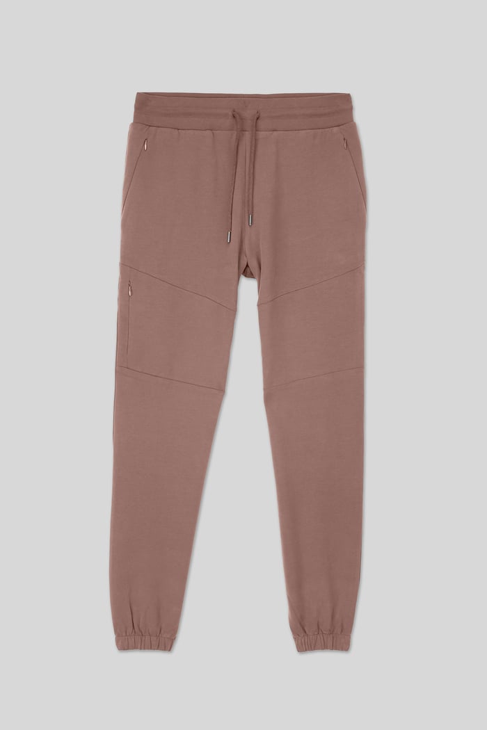 Mens Cut & Sew Zip Jogger