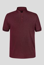 Band Collar Interlock Polo Shirt