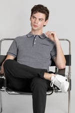 Cotton Jersey Club Collar Polo