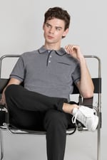 Cotton Jersey Club Collar Polo