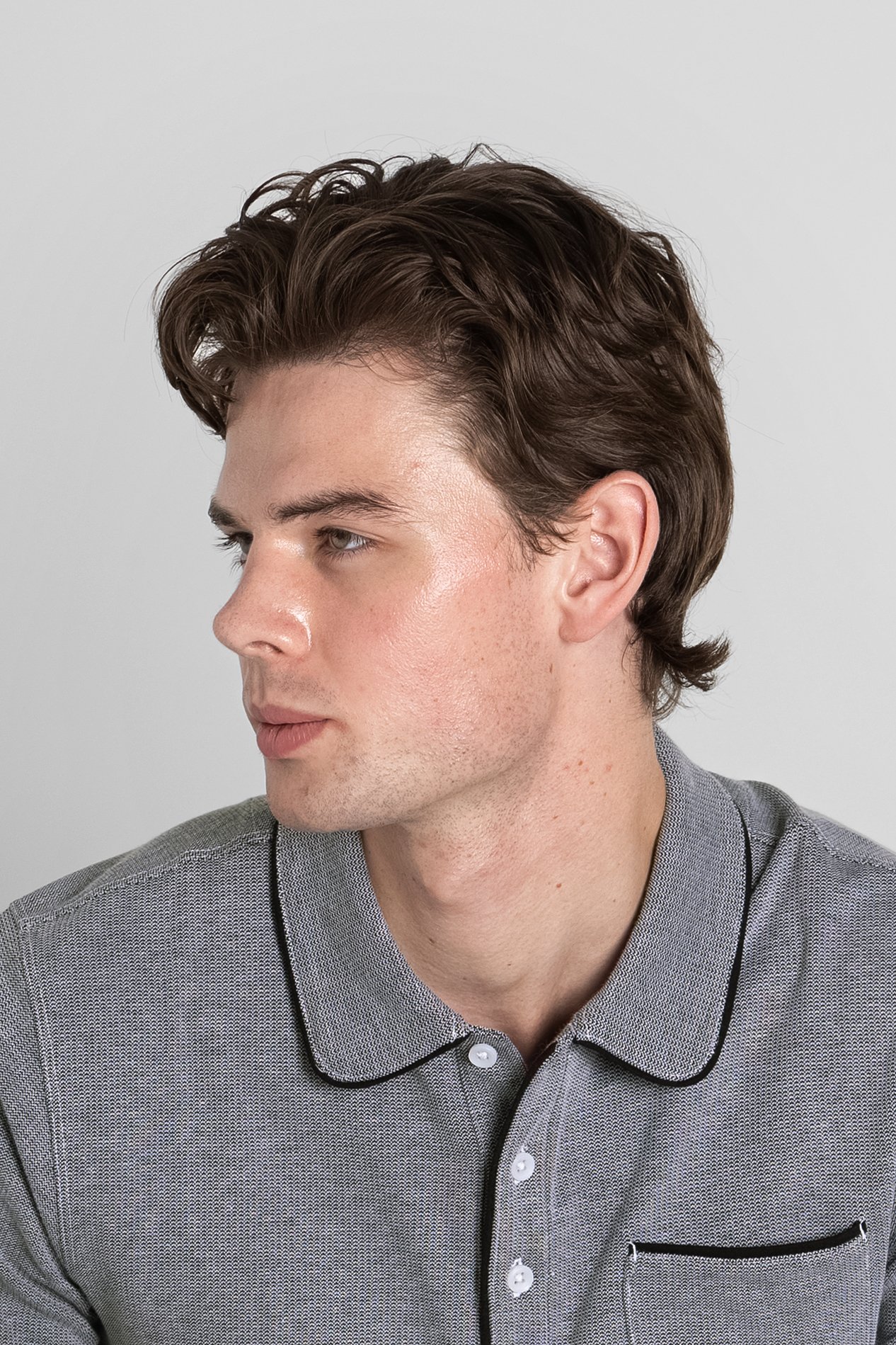 Cotton Jersey Club Collar Polo