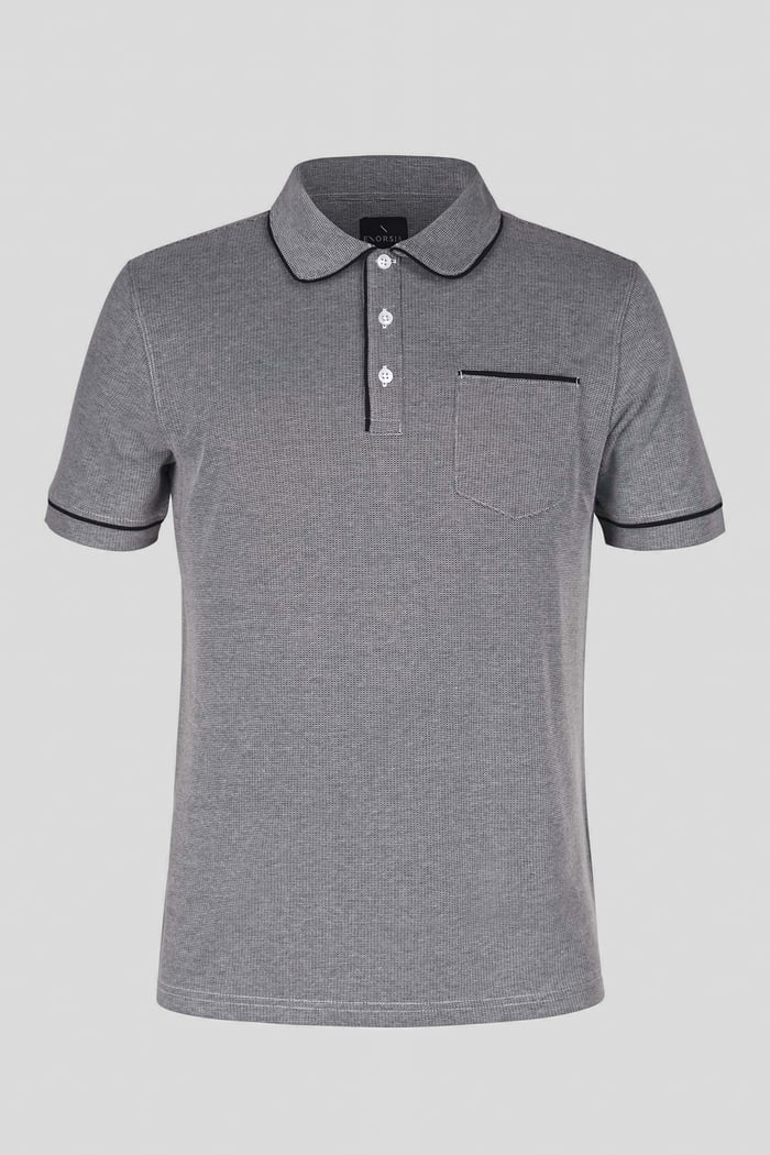 Cotton Jersey Club Collar Polo