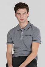 Cotton Jersey Club Collar Polo