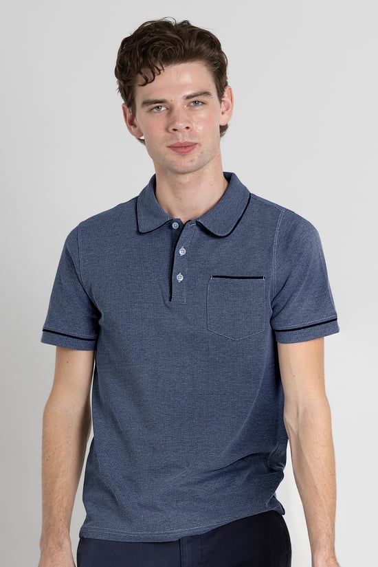 Cotton Jersey Club Collar Polo