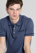 Cotton Jersey Club Collar Polo