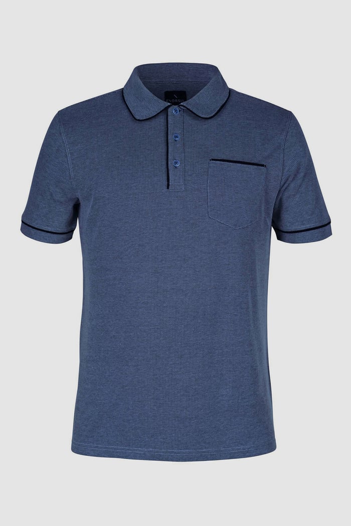 Cotton Jersey Club Collar Polo