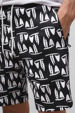 Printed Shorts With Zip Pocket