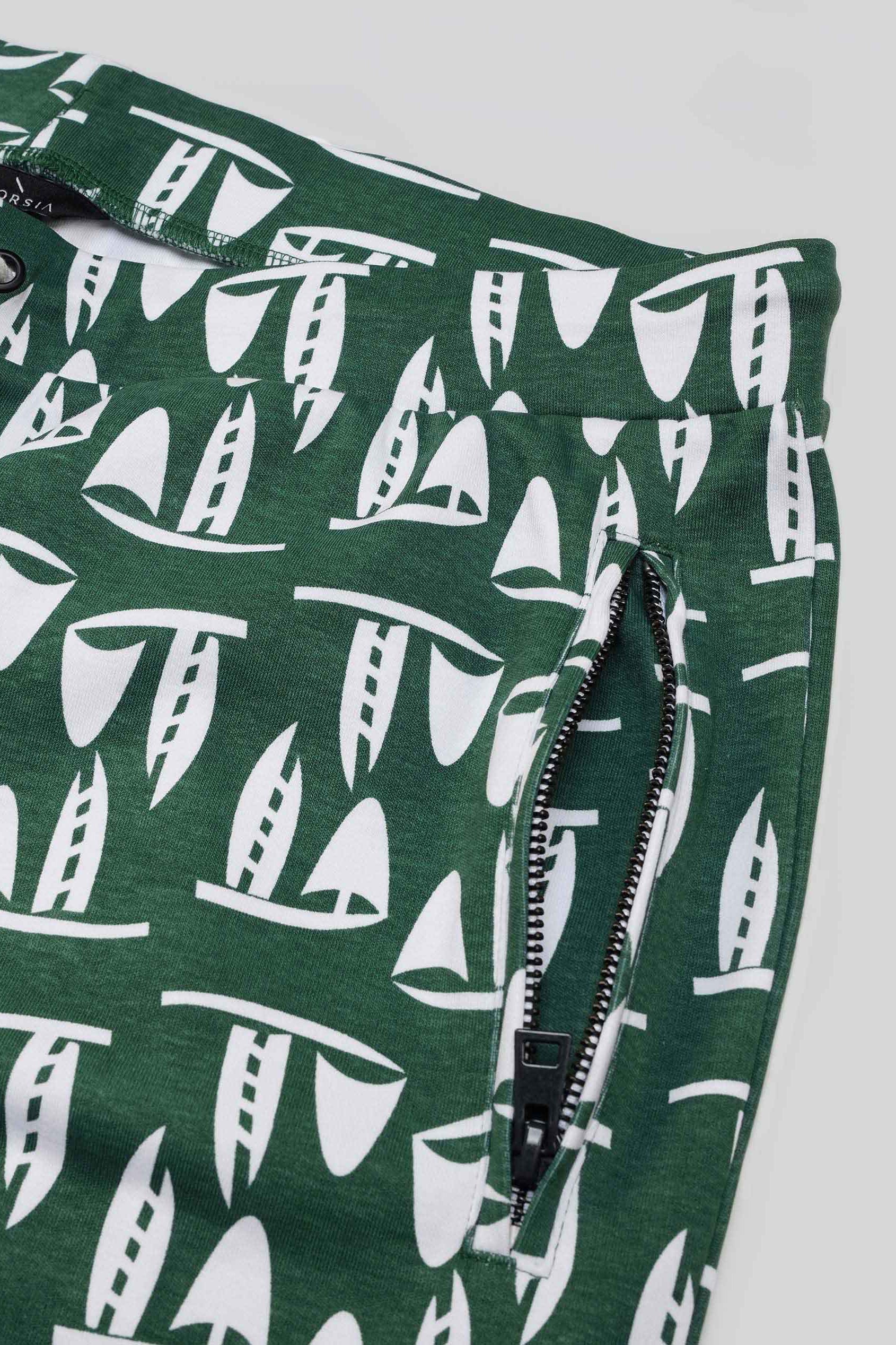 Printed Shorts With Zip Pocket