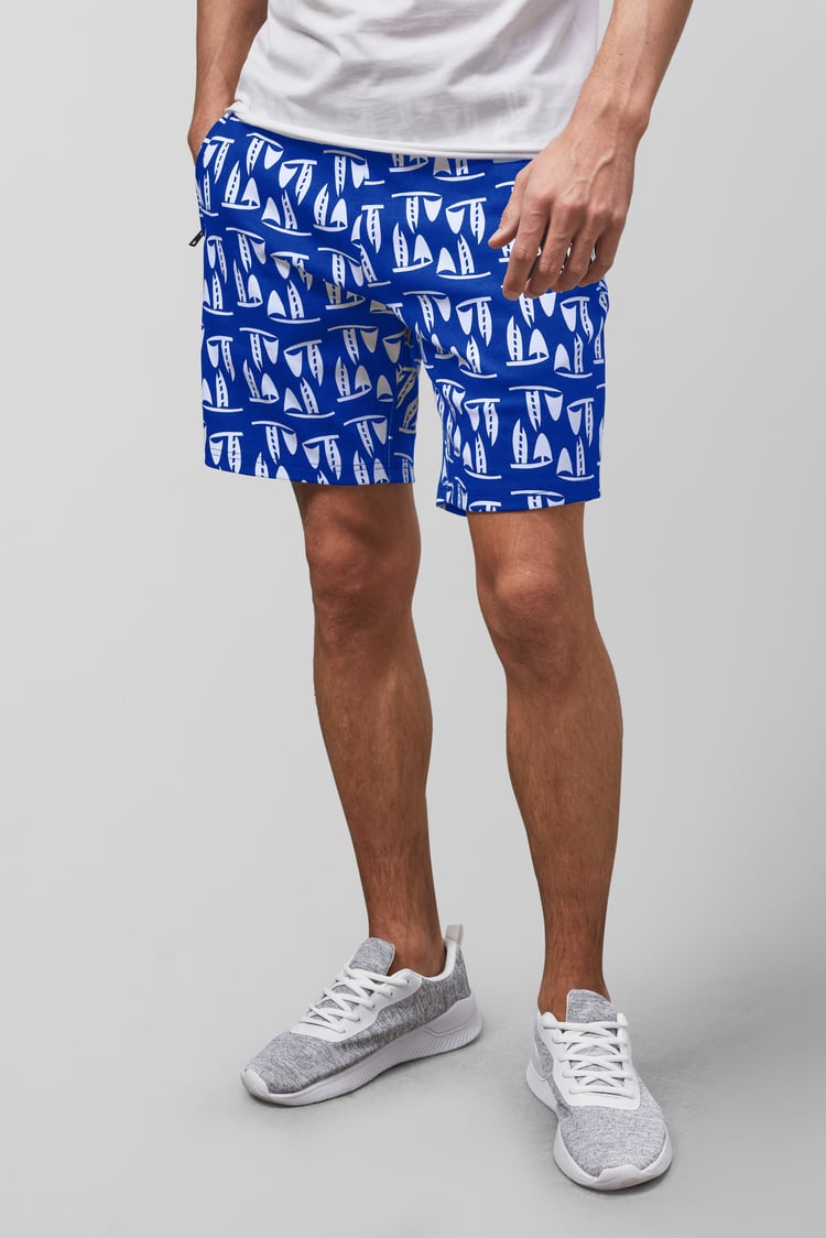 Printed Shorts With Zip Pocket