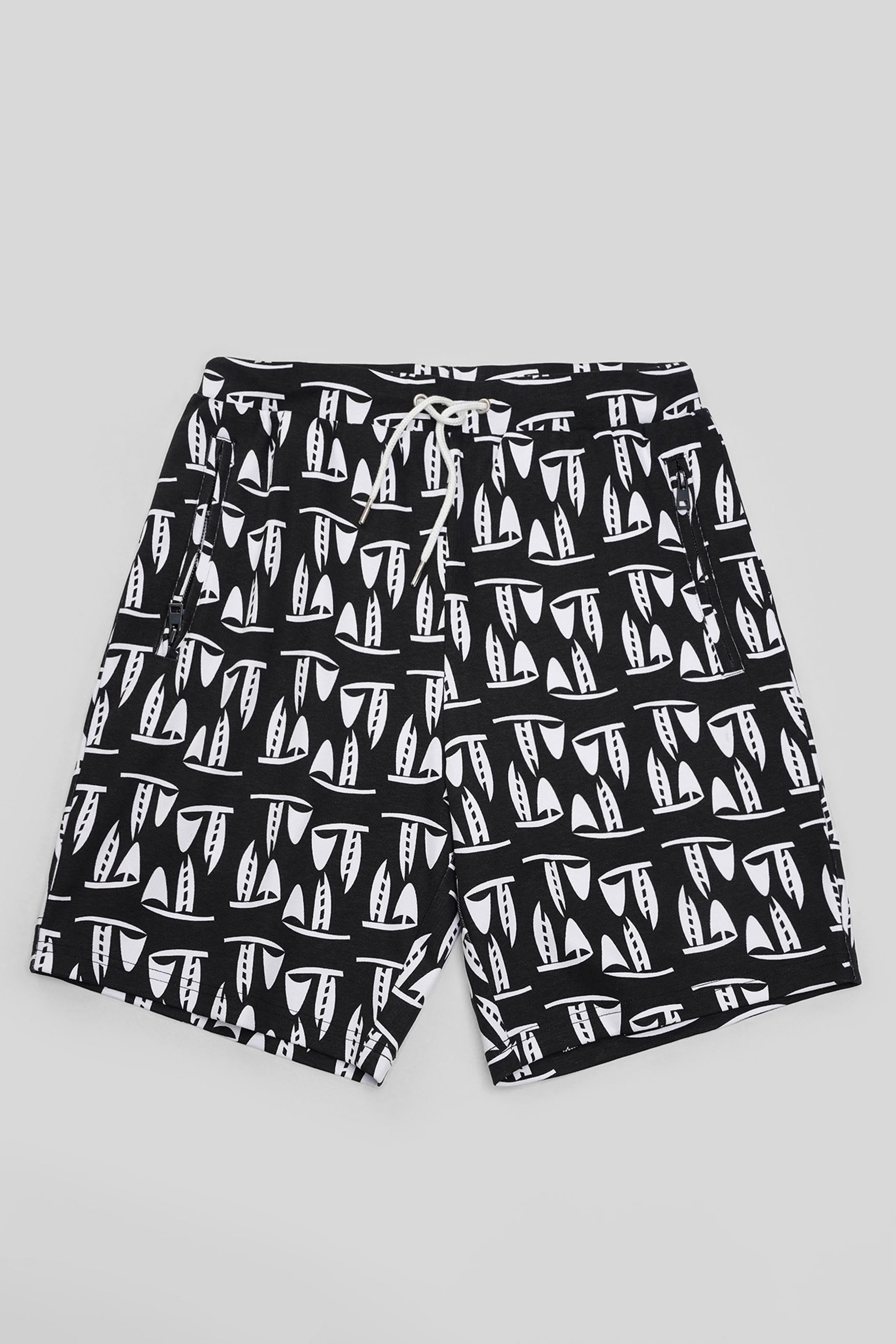 Printed Shorts With Zip Pocket