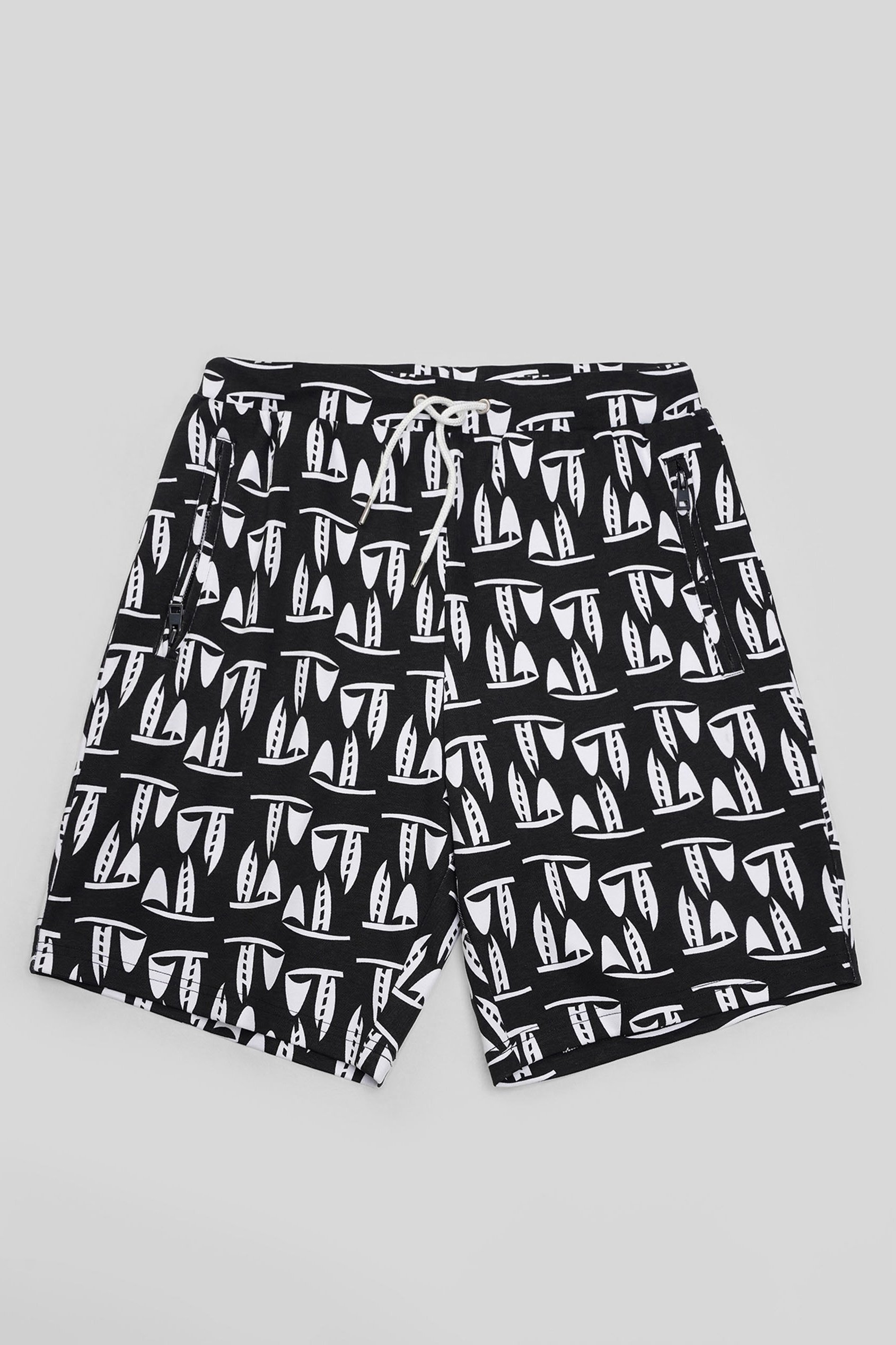 Printed Shorts With Zip Pocket