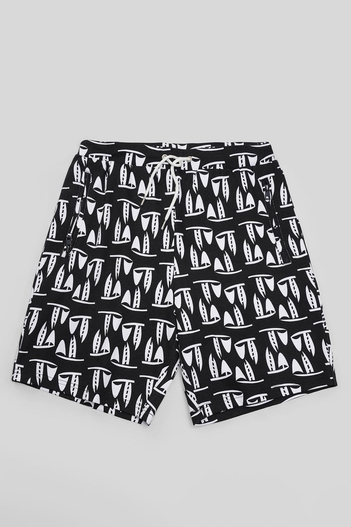 Printed Shorts With Zip Pocket