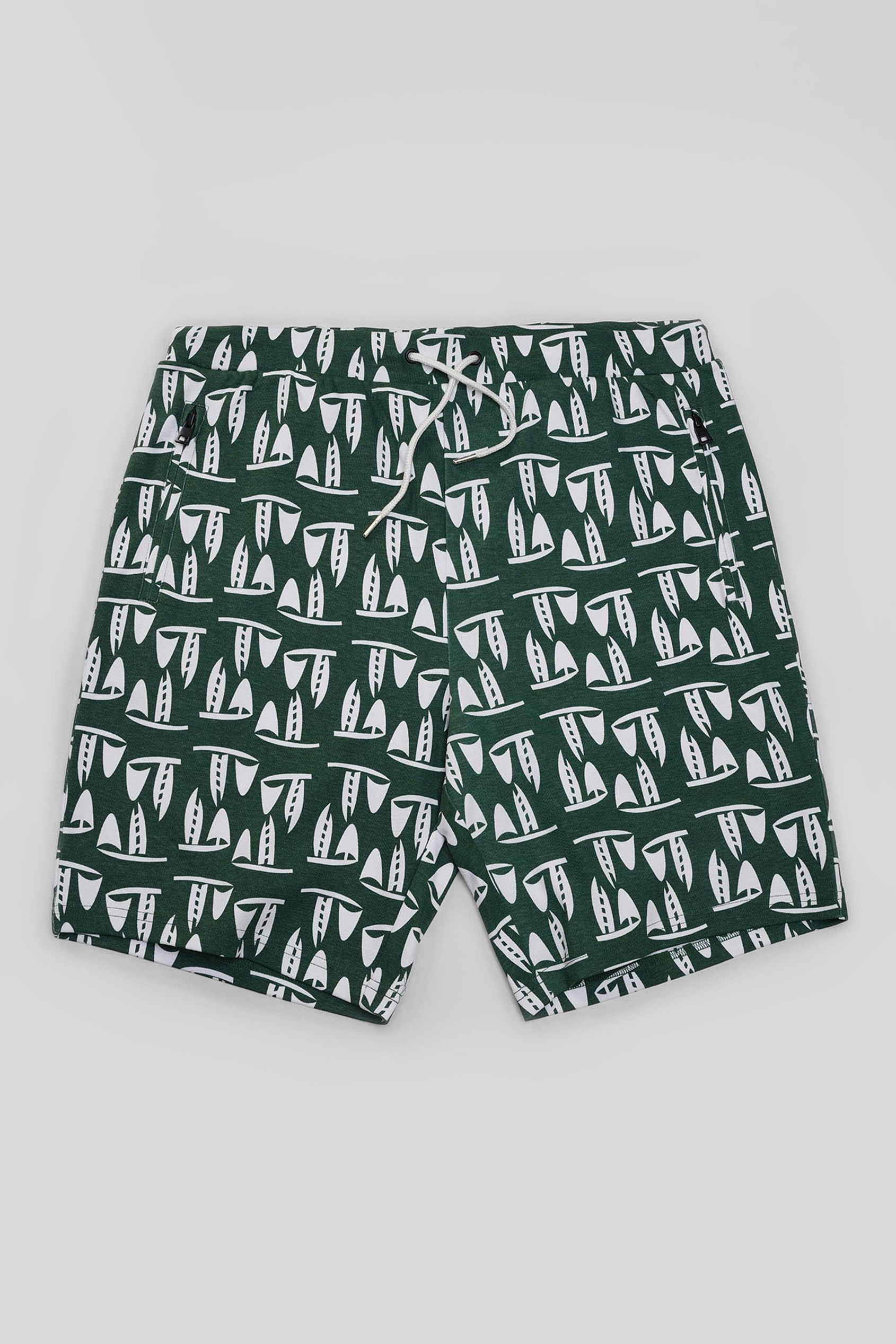 Printed Shorts With Zip Pocket