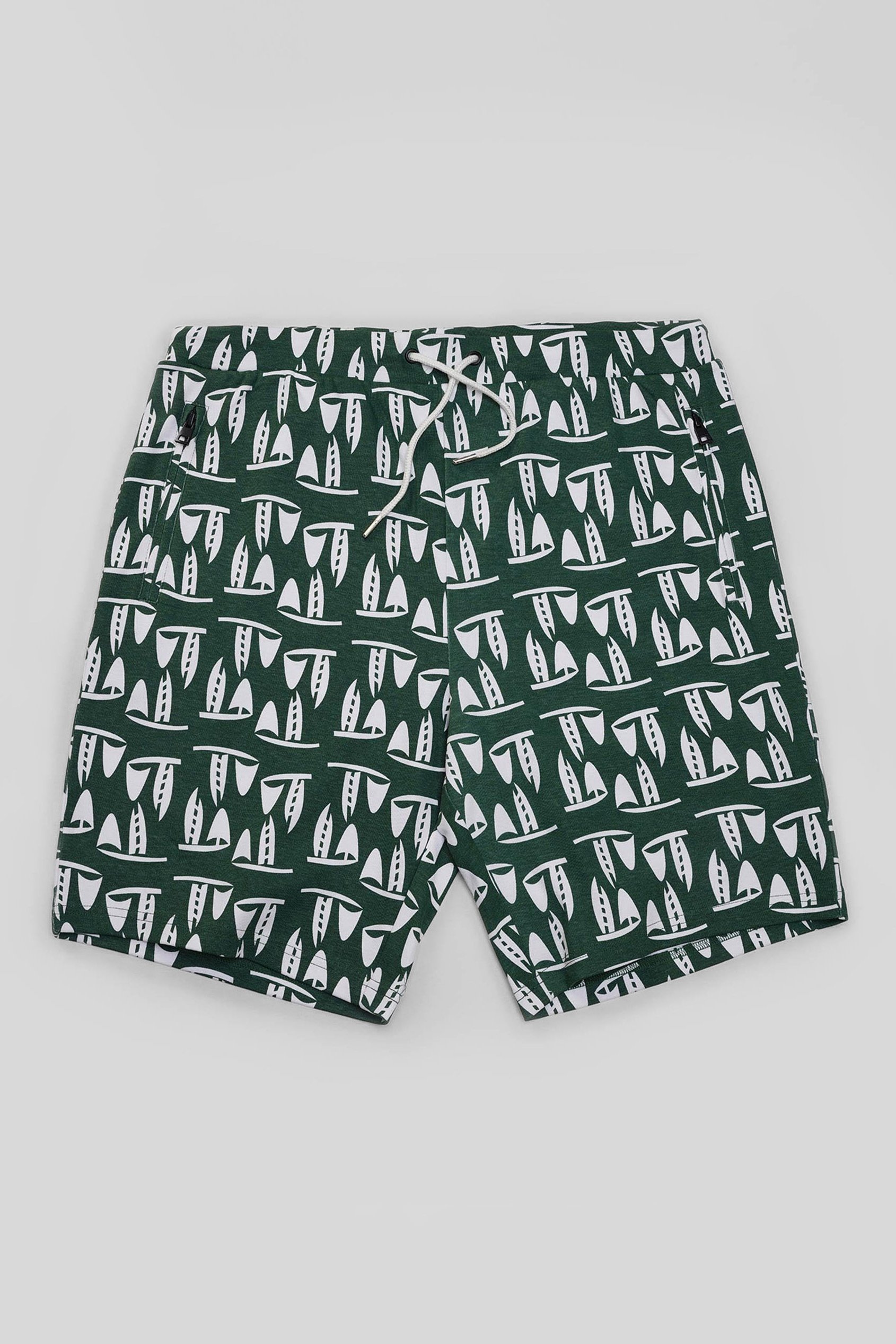 Printed Shorts With Zip Pocket