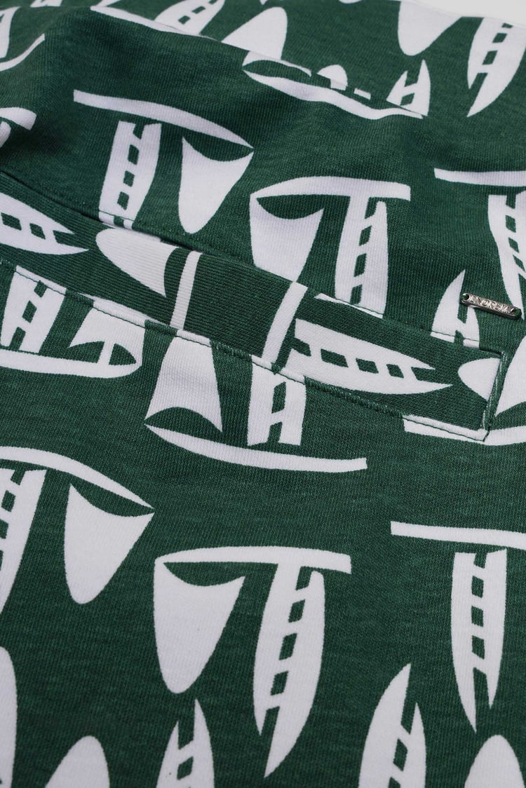 Printed Shorts With Zip Pocket