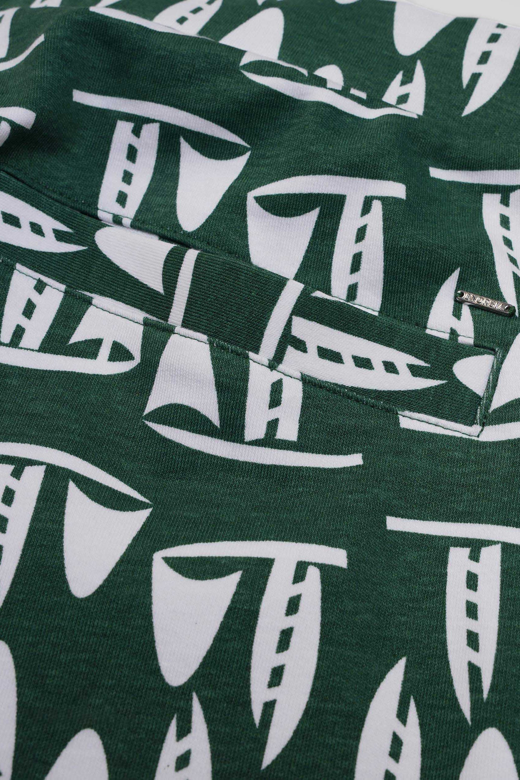 Printed Shorts With Zip Pocket