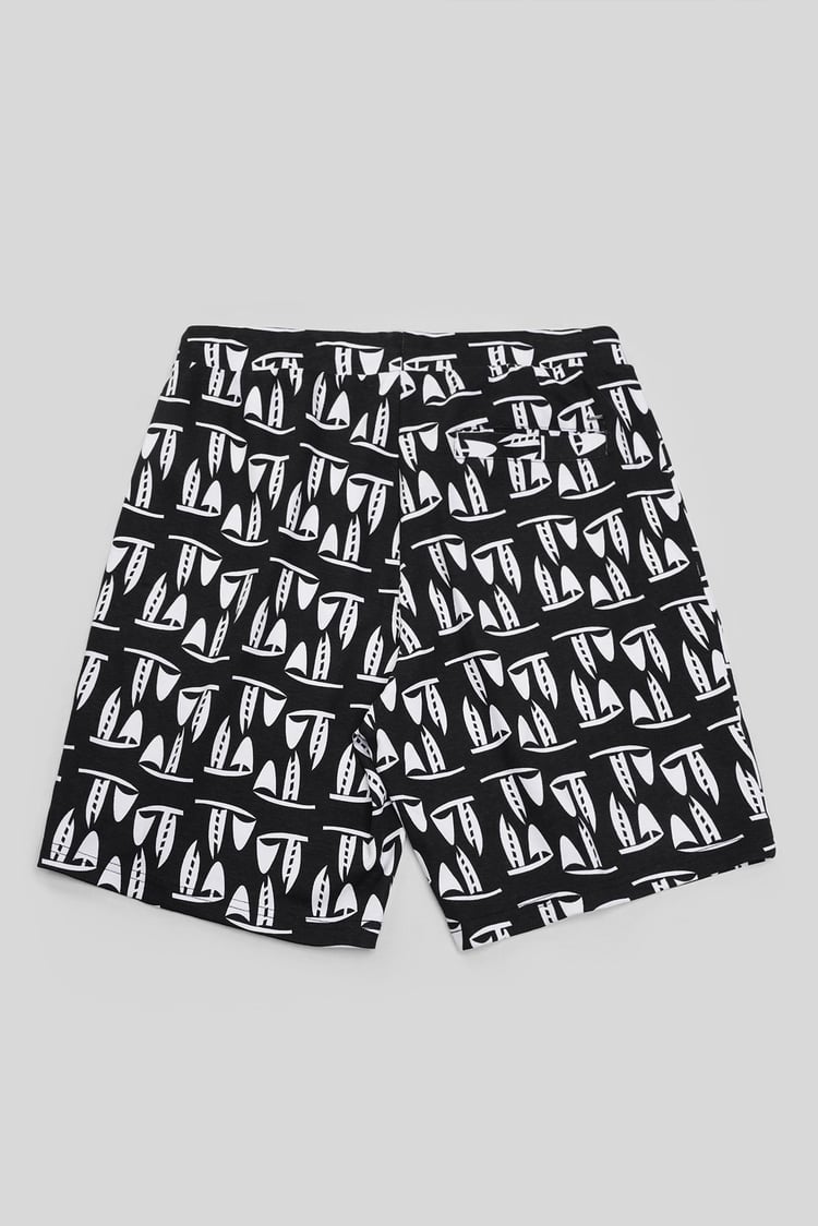 Printed Shorts With Zip Pocket