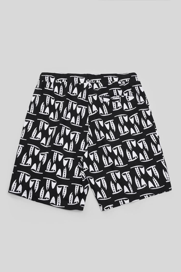 Printed Shorts With Zip Pocket