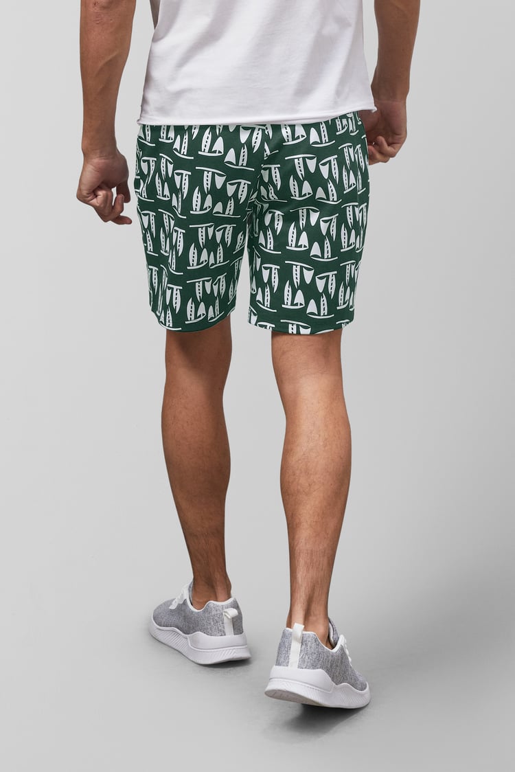 Printed Shorts With Zip Pocket