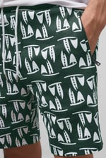 Printed Shorts With Zip Pocket