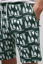 Printed Shorts With Zip Pocket