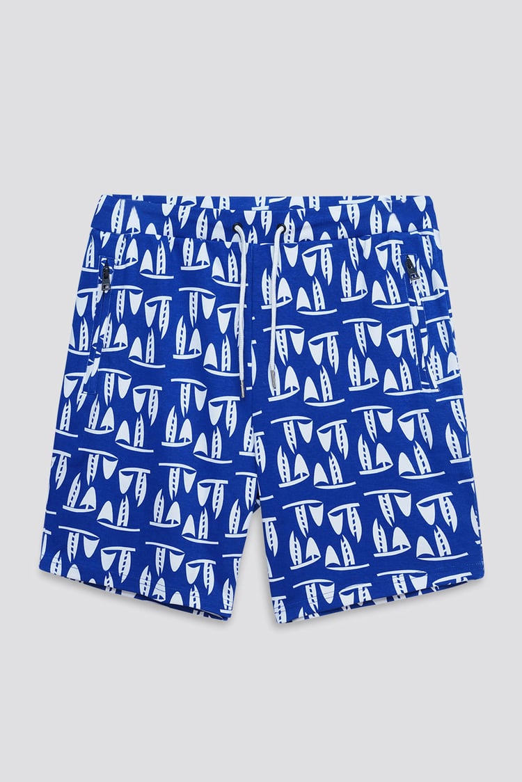 Printed Shorts With Zip Pocket