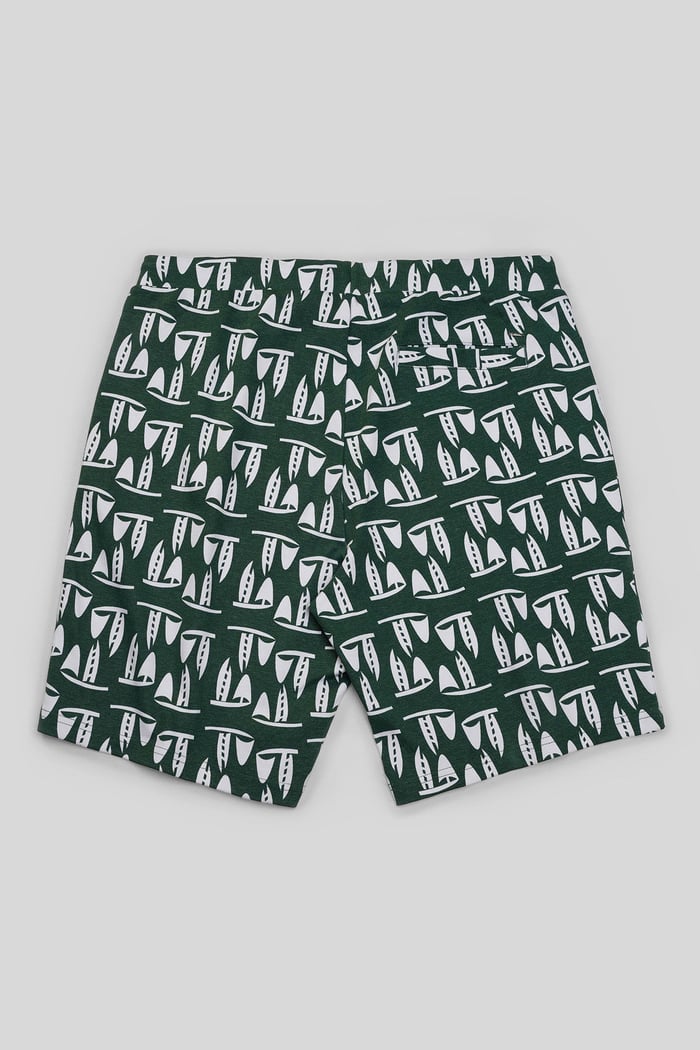 Printed Shorts With Zip Pocket